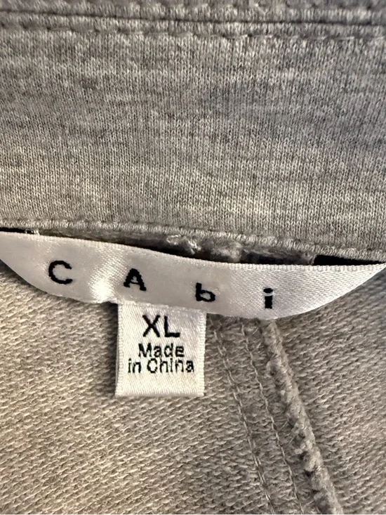 Cabi XL Women’s Double-Breasted Light Gray Jacket Military Style Jacket Soft - Picture 15 of 15